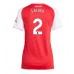 Arsenal William Saliba #2 Hjemmedrakt Dame 2025-26 Korte ermer